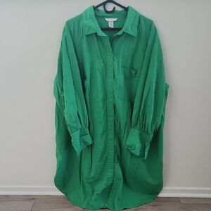 H&M Vibrant Green TShirt Dress